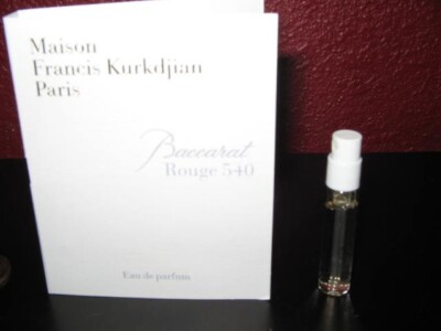 Maison Francis Kurkdjian Baccarat Rouge 540 Eau De Parfum 2ml Card
