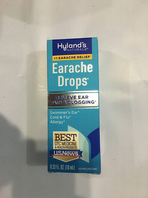 Hylands EARACHE DROPS .33oz homeopathic Relieves Ear Pain & CloggingExp. 07/2025