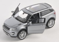 Blitz Versand Land Rover Range Rover Evoque Grau Gray Welly Modell Auto 1:34 Neu