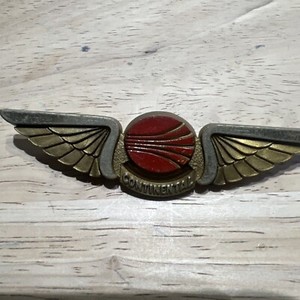 Continental Airlines Wings Pin Vintage Plastic