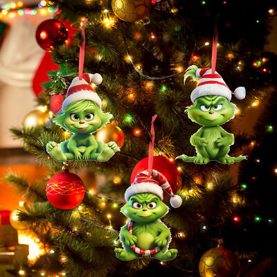 グリンチ クリスマスデコレーション 3フィート 3 inch Christmas Grinch Ornaments Xmas Tree Hanging Decoration