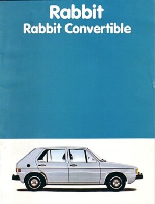 1981 VOLKSWAGEN RABBIT sales brochure catalog 81 US VW Cabriolet