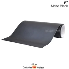 6" x 78" DIY Matte Black Racing Stripes Line Car Hood Vinyl Sticker Body Decals