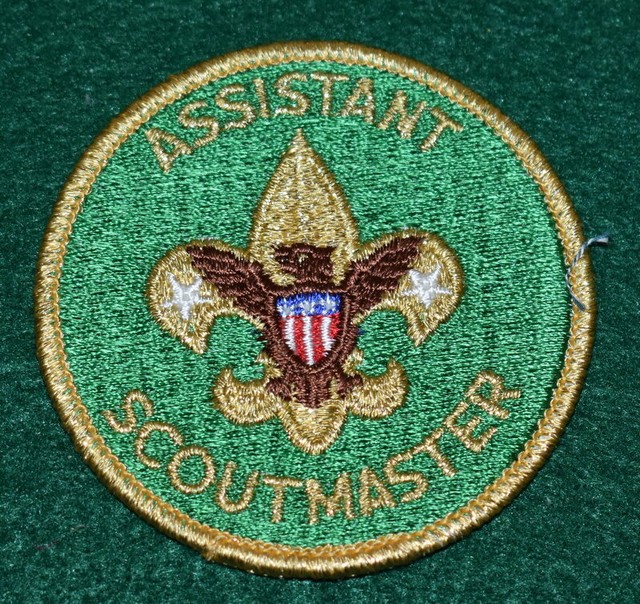 VINTAGE BOY SCOUT ASSISTANT SCOUTMASTER PATCH - MYLAR - NEW | eBay