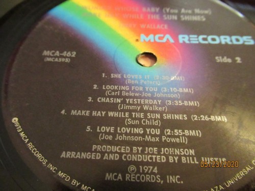 Jerry Wallace: I Wonder Whose Baby / LP / Album 1974 Decca 462 - Imagen 5 de 5