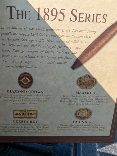 JC Newman Cigar Co. 110th Anniversary Limited Edition Cigar Humidor No. 193/250 - Picture 17 of 24