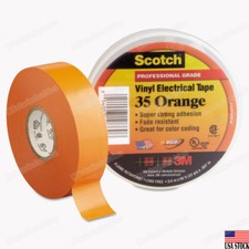 3M 35 Scotch Vinyl Electrical Color Coding Tape, 3/4 in x 66 ft, Orange