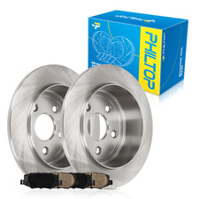 Philtop Rear Brake Pads And Rotors Kit Oe Brake Rotors And Ceramic Brake Pads