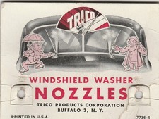 Vintage Usa Trico Windshield Washer Nozzles Pair Single Jet Hex Head 1950s-80s Vintage Usa Trico Windshield Washer Nozzles Pair Single Jet Hex Head 1950s-80s