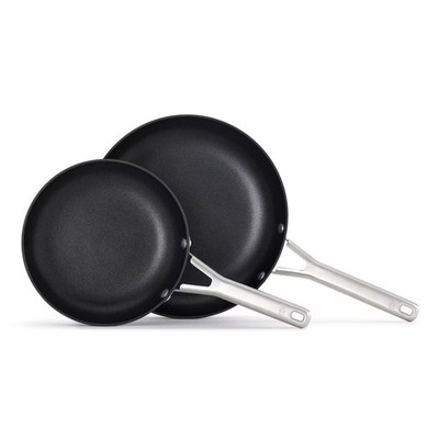 Calphalon 2pc Hard Anodized Aluminum Nonstick Fry Pan Set Black: 10'' Stay-Cool