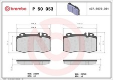 Bremsbelagsatz Scheibenbremse PRIME BREMBO P 50 053 für KLASSE MERCEDES SLK W211 Bremsbelagsatz Scheibenbremse PRIME BREMBO P 50 053 für KLASSE MERCEDES SLK W211