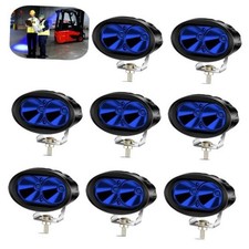 8PCS LED Blue Forklift Lights 20W Warehouse Warning Spot Lights Zone 8X