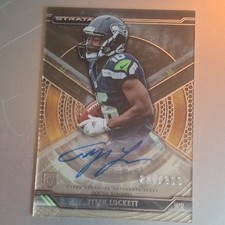 Topps 2015 Strata AUTOGRAPH Tyler Lockett Rookie On Card Transparent  Seahawks
