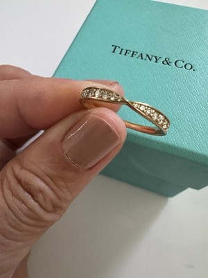 0.23tcw Tiffany & Co. Harmony Band 18k Rose Gold and Diamonds w/ Box