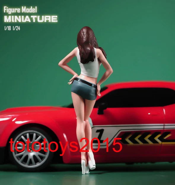 1/18 1/24 1/32 1/64 1/43 1/87 Sexy short skirt Girl Scene Miniatures Figure Doll - Image 3 of 4