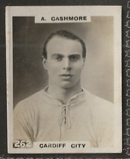 PINNACE FOOTBALL-PINNACE BACK-#0262- CARDIFF CITY - A. CASHMORE 