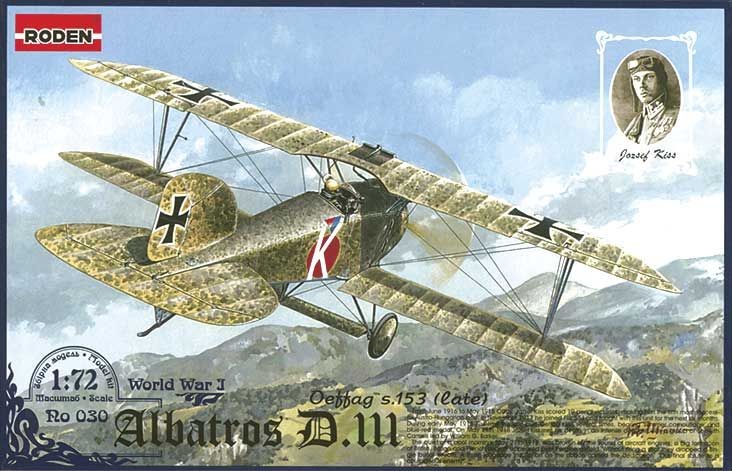 Roden 030 - 1:72 Albatros D.III Oeffag S.153 (Late) - New