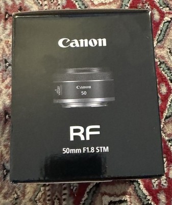 Canon RF50mm F1.8 STM Lens, Fixed Focal Length Prime Lens Brand New. See Picture