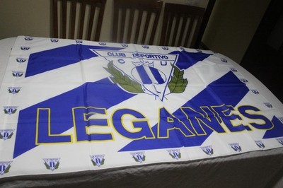 Sehr Gesuchte Fußball-Fahne Von C.D. Leganés Für Das Pepinero Team