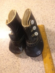 Vintage Baby Or Doll Shoe Leather Size 0
