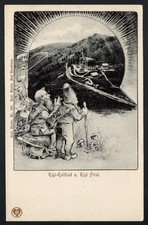 SWITZERLAND Rigi Kaltbad Postcard 1900s Mountain Ski Resort