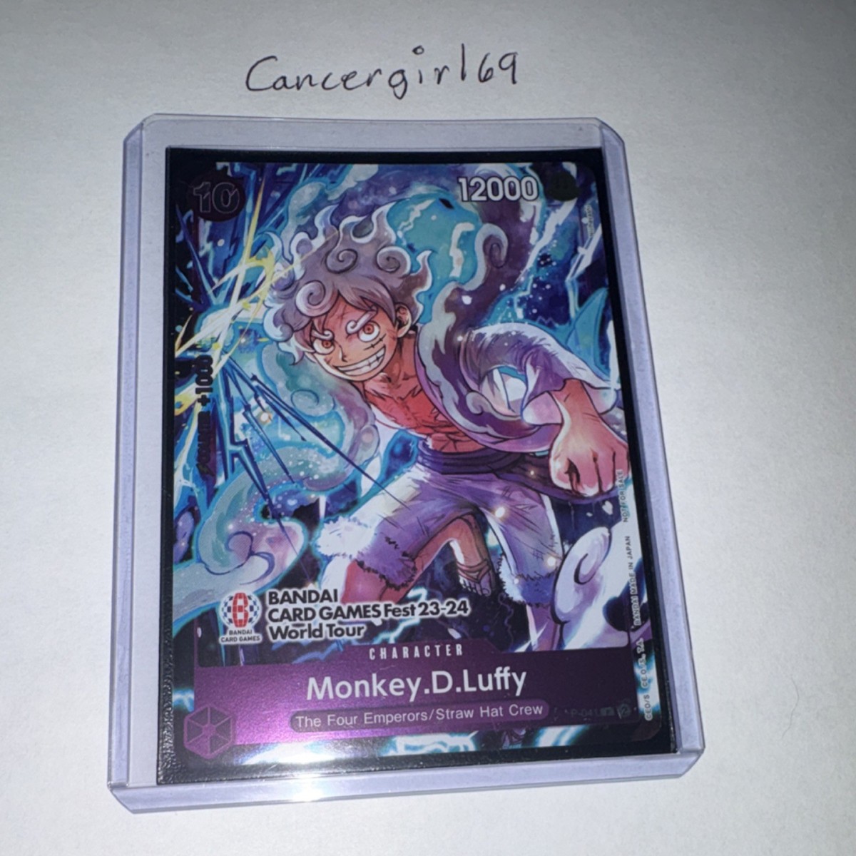 MonkeyDLuffy Bandai Promo Card Games Fest World Tour 23-24 Foil P