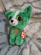 Ty Beanie Boos EMERALD St. Patrick's Day Chihuahua Dog (Exclusive) 6" 