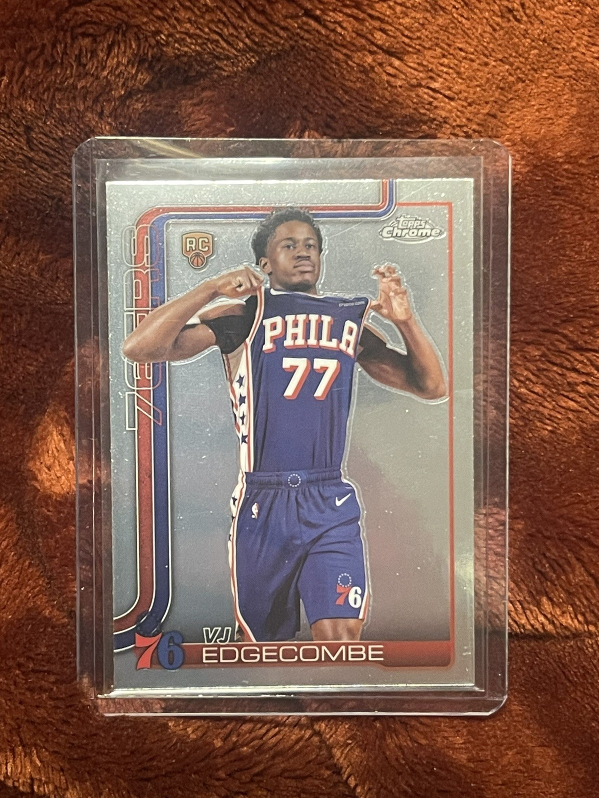 2025 Topps Chrome VJ Edgecombe Philadelphia 76ers #253 SSP image variation