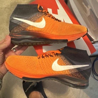 Nike Air Zoom All Out Flyknit Mid Top Men's Total Orange/Gray/Black 844134-800