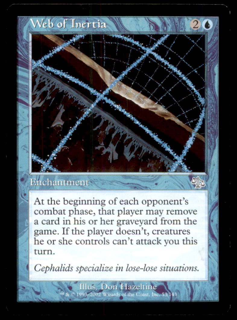 Web of Inertia LP Light Play Judgment MTG [10855]