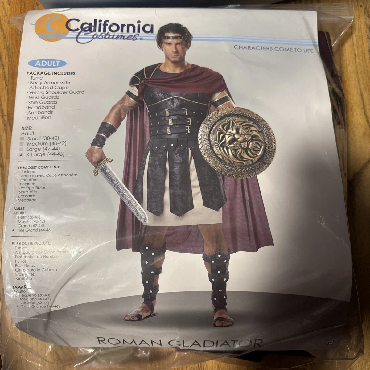 California Costumes Disfraz romano adulto - L California Costumes Disfraz romano adulto - L