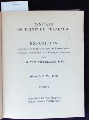 Cent ans de peinture française : 'programme'. [exposition organisée au profit de