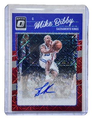 2021-22 Panini Obsidian - Volcanic Signatures Mike Bibby #VS-MBB Electric...