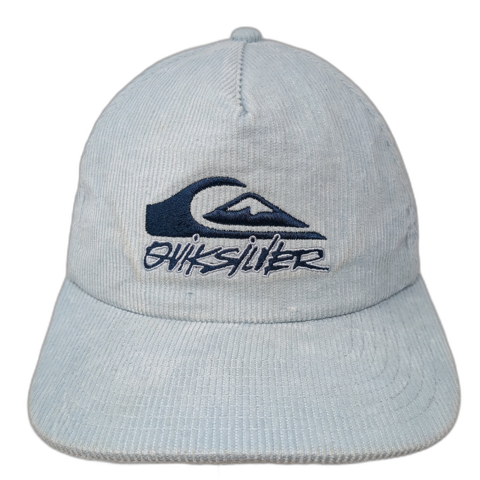 Quiksilver Snapback 5 Panel Cap Blue One Size Adjustable Emb