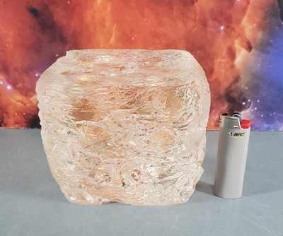 FROZEN ASSETS ACRYLIC LUCITE ICE CUBE PAPERWEIGHT  PENNY  COINS 1969 PENNIES VTG