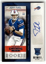 Jeff Tuel 2013 Panini Contenders #155b Buffalo Bills Auto Variation RC