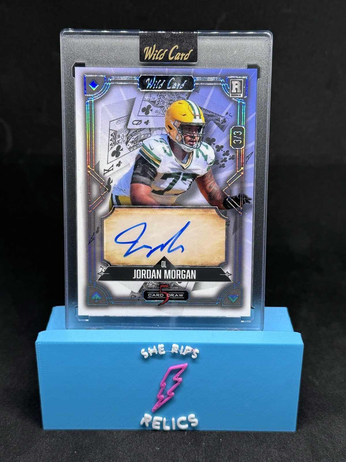 Jordan Morgan Wild Card 5 Card Draw Hobby Autographs #JM Base