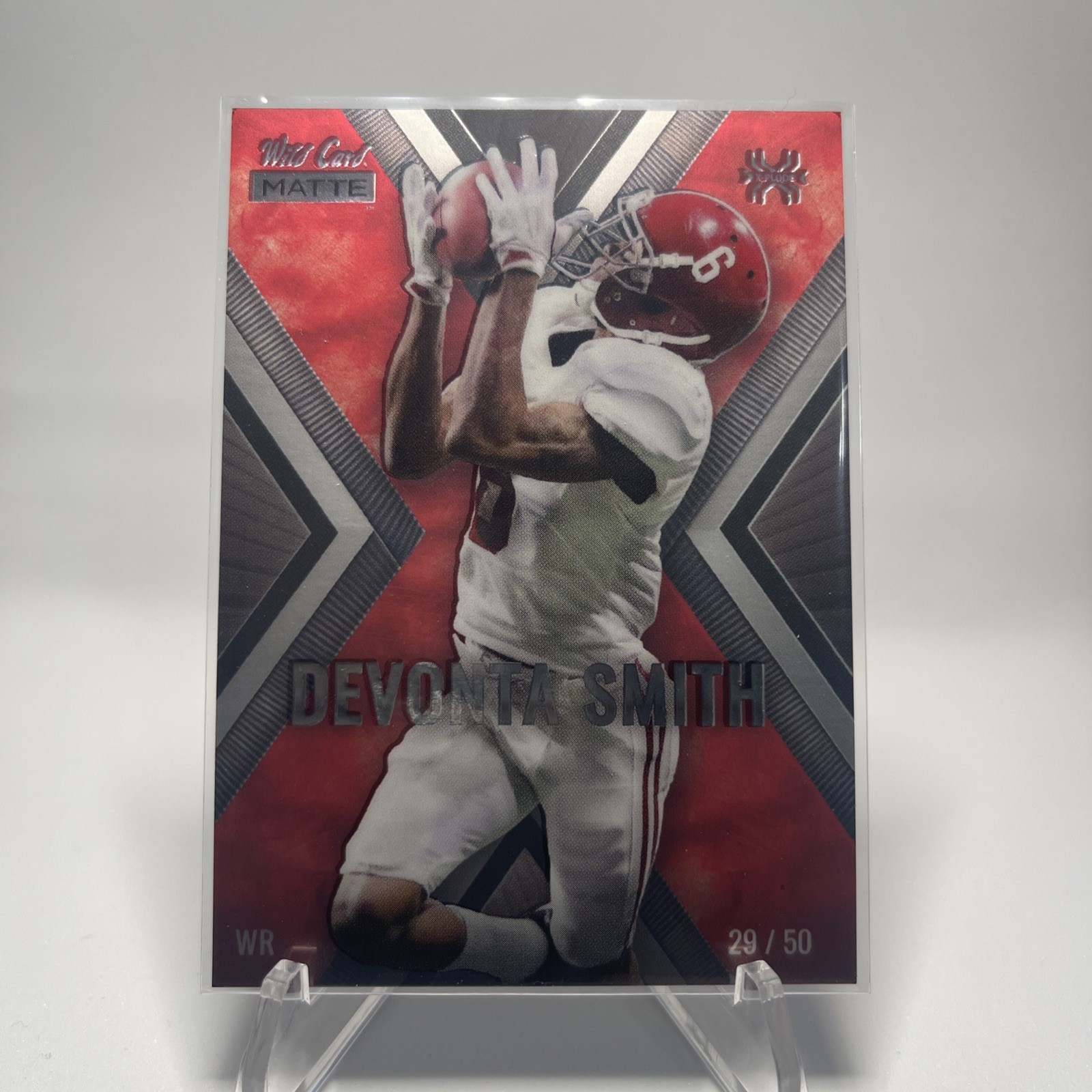 2021 Wild Card MATTE X-Plode Mega Box White - Red X /50 DeVonta Smith