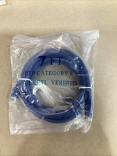 10-Pack Lot 7ft Blue Cat6 UTP Patch Cables, 550MHz, Booted