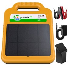 Solar Power Fence Charger 16KM Electric Fence Energizer for Livestock Horse Goat