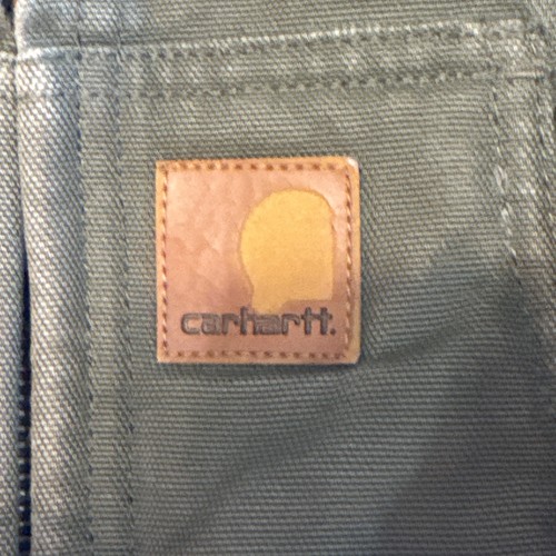 Carhartt Kids Canvas Winter Coat Jacket XXS 4-5 Olive Green Bomber PLEASE READ - Picture 2 of 9