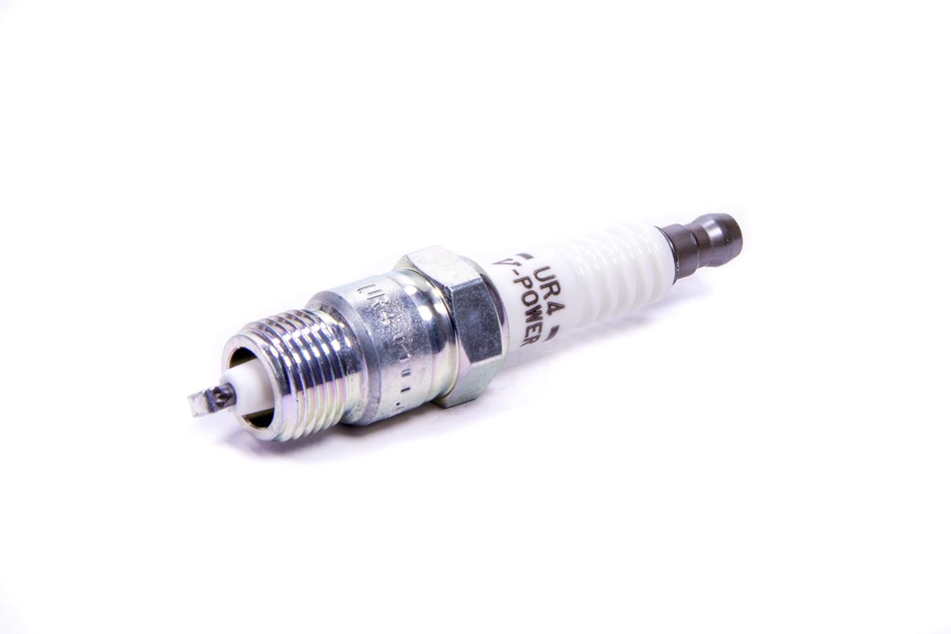 NGK 6630 UR4 V-Power Spark Plug, Pack of 1, One 1 Count Pack 1, black 
