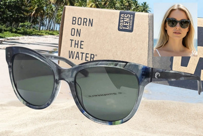 COSTA DEL MAR ocean current/gray BIMINI polarized 580G sunglasses NEW IN BOX!