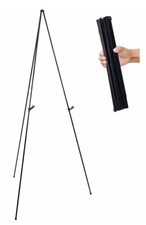 US Office Supply 63" High Folding Black Display Easel Stand Adjustable Height
