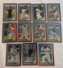 2025 Donruss Baseball Red Blue 11 Card Lot 