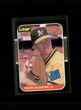 1987 Leaf 46 Mark Mcgwire 1987 Leaf 46 Mark Mcgwire