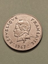 1967 FRENCH 🇵🇫 POLYNESIA 50 FRANCS WORLD COIN KM# 7 EXF-AU ONLY 600K FREE SHIP