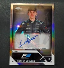 2023 Topps Chrome Formula 1 F2 #CAC-AL Arthur Leclerc Auto