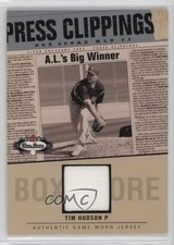 2003 Fleer Box Score Press Clippings Jerseys Tim Hudson #TH2-PC hg6
