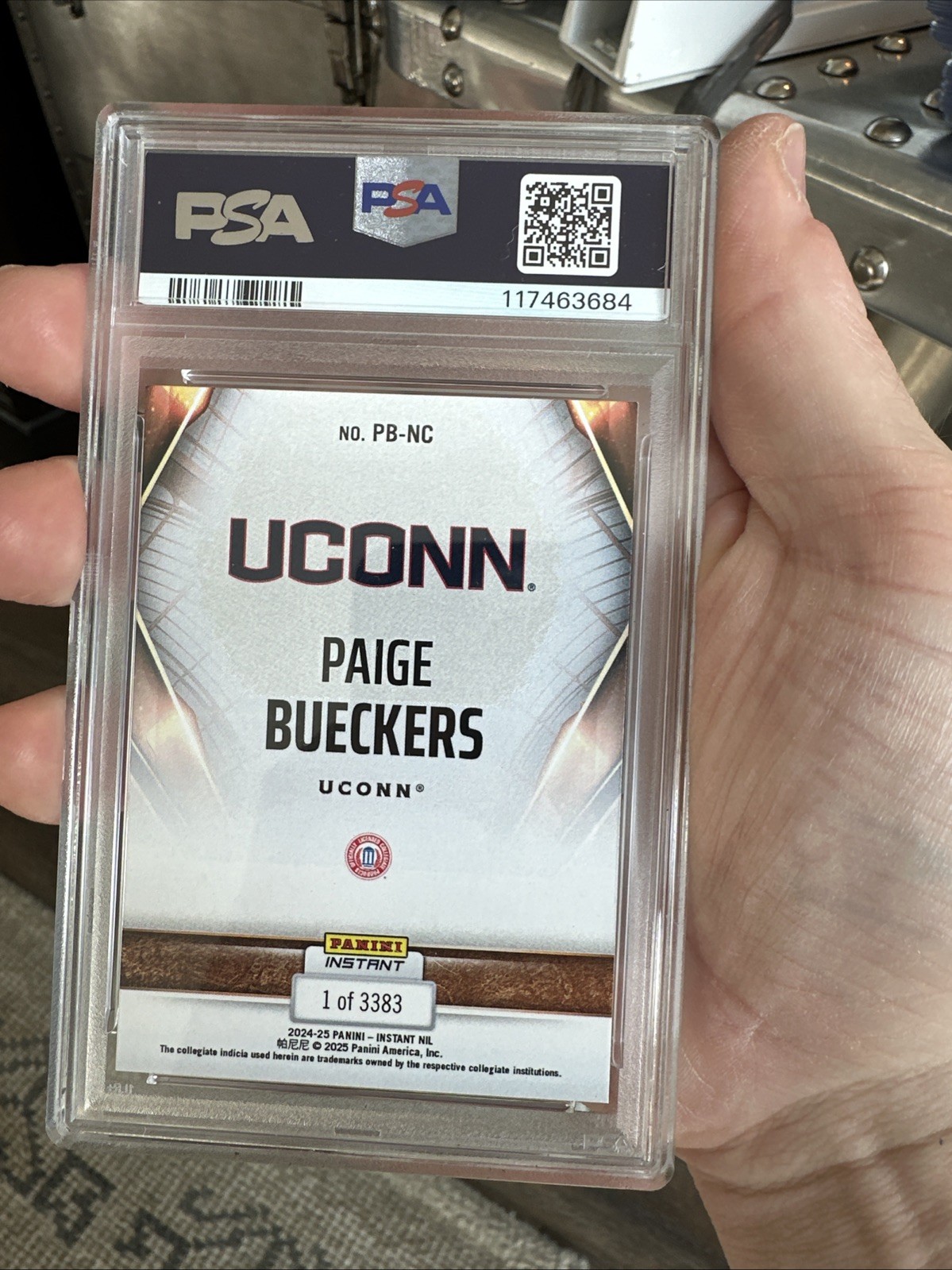 2024 PANINI INSTANT NIL PAIGE BUECKERS /3383 NATIONAL CHAMPIONSHIP PSA 9